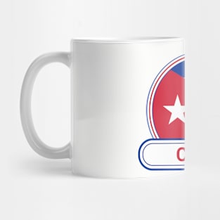 Cuba Country Badge - Cuba Flag Mug